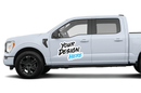 Custom Pickup Truck Logo Decals
