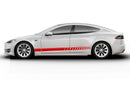 Lower speed stripes side graphics decals for Tesla Model S