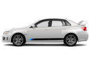 Retro lower stripes side graphics decals for Subaru Impreza 2012-2016