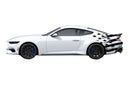 Tattered flag back graphics decals for Ford Mustang