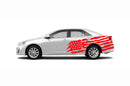 Tattered American flag side graphics decals for Toyota Camry 2012-2017