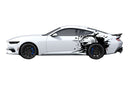 Wild sea side graphics decals for Ford Mustang