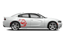 Angry bear side graphics stickers decals for Dodge Charger