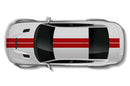 Dual racing stripes graphics decals for Dodge Charger Hellcat SRT