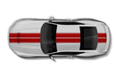 Dual rally stripes graphics stickers decals for Ford Mustang