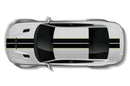 Dual stripes with pin graphics decals for Dodge Charger Hellcat SRT