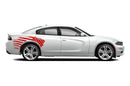 Flag USA side graphics stickers decals for Dodge Charger