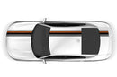 Offset stripe line graphics decals for Dodge Charger