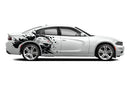 Shark jaws side graphics stickers decals for Dodge Charger