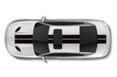 Dual rally stripes with pin graphics decals for Dodge Charger Hellcat