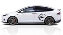 Angry bear side graphics decals for Tesla Model X