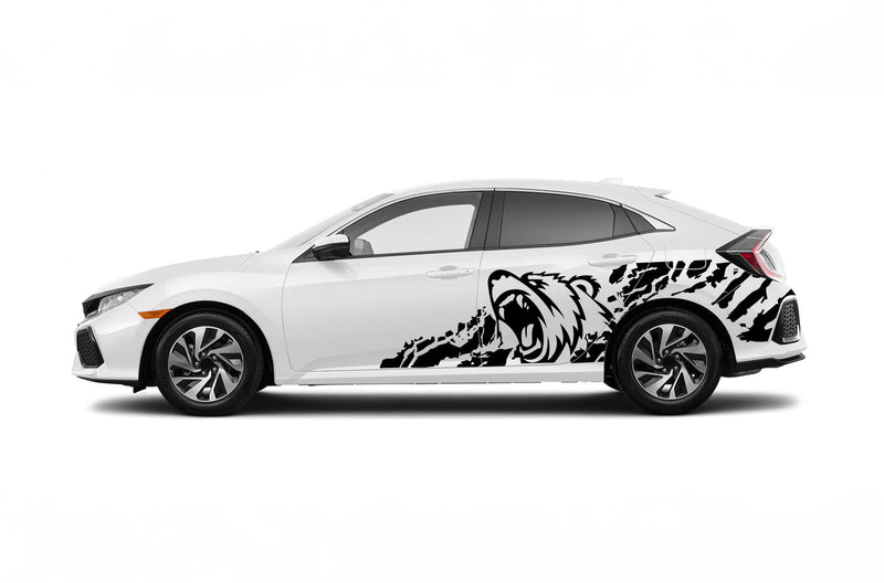 Bear side graphics decals for Honda Civic 2016-2021