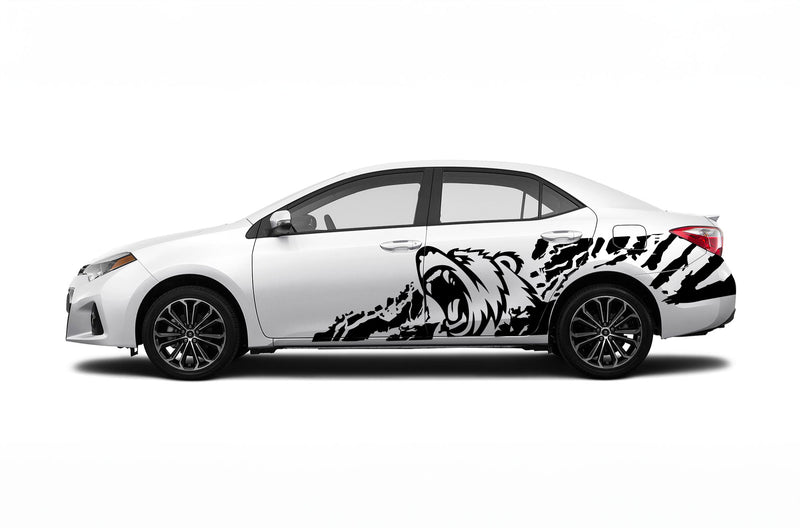 Bear side graphics decals for Toyota Corolla 2014-2019