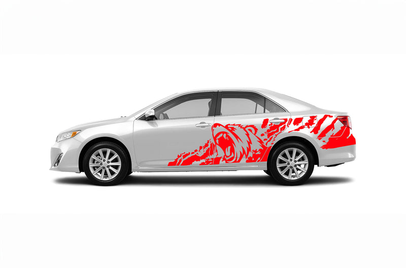 Bear side graphics decals compatible with Toyota Camry 2012-2017