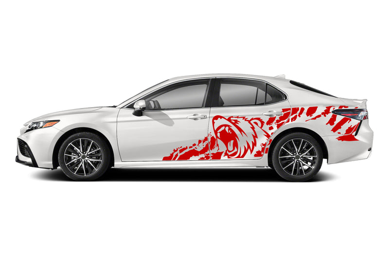 Bear side graphics decals for Toyota Camry