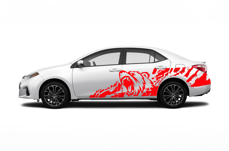 Bear side graphics decals for Toyota Corolla 2014-2019