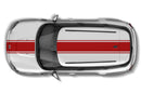 Center pin racing stripes graphics decals for Mini Cooper Countryman
