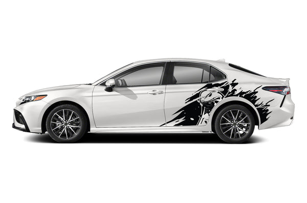 Cobra head side graphics decals for Toyota Camry