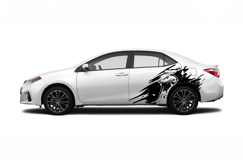 Cobra head side graphics decals for Toyota Corolla 2014-2019