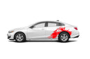 Cobra head side graphics decals compatible with Chevrolet Malibu