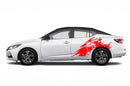 Cobra head side graphics decals for Nissan Sentra
