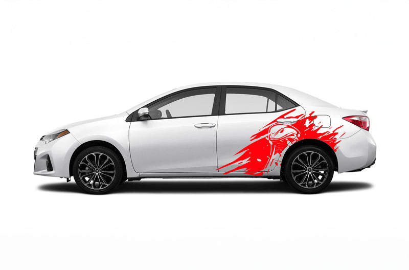 Cobra head side graphics decals for Toyota Corolla 2014-2019