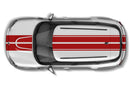 Dual rally stripes graphics decals for Mini Cooper Countryman