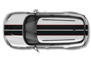 Dual rally stripes with pin graphics decals for Mini Cooper Countryman
