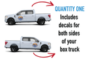 Custom Pickup Truck Logo Decals for Both Sides