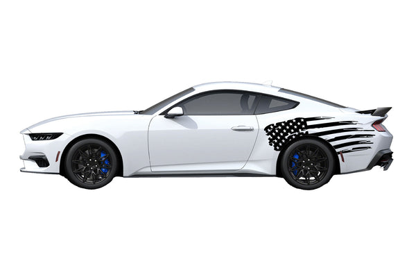 Flag USA back graphics decals for Ford Mustang