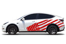 Flag USA side graphics decals for Tesla Model Y