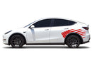 Flag USA back side graphics decals for Tesla Model Y