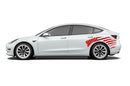 Flag USA back side graphics decals for Tesla Model 3