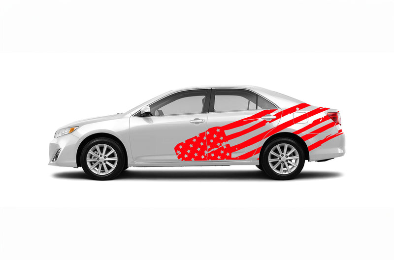 Flag USA side graphics decals for Toyota Camry 2012-2017