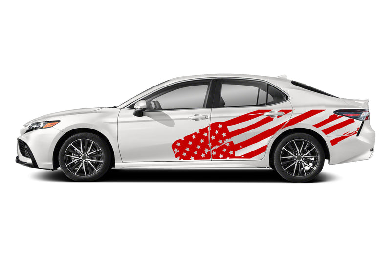 Flag USA side graphics decals for Toyota Camry