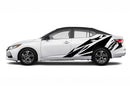 Geometric pattern side graphics decals for Nissan Sentra