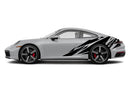 Geometric pattern side graphics decals for Porsche 911 Carrera