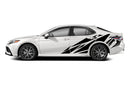 Geometric pattern side graphics decals for Toyota Camry