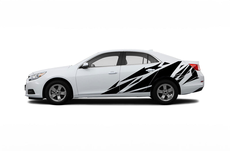 Geometric patterns side graphics decals for Chevrolet Malibu 2013-2015