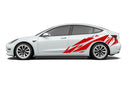 Geometric patterns side graphics decals for Tesla Model 3