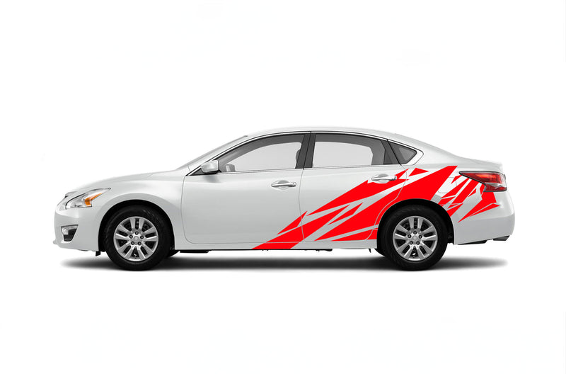 Geometric pattern side graphics decals for Nissan Altima 2013-2018