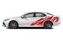 Geometric pattern side graphics decals for Toyota Camry