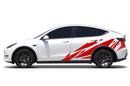 Geometric patterns side graphics decals for Tesla Model Y