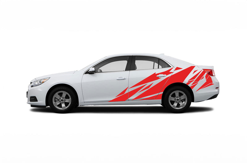 Geometric patterns side graphics decals for Chevrolet Malibu 2013-2015
