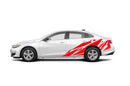 Geometric patterns side graphics decals compatible with Chevrolet Malibu