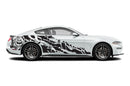 Halloween pumpkin side graphics stickers decals for Ford Mustang