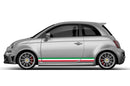 Italy style stripes side graphics decals for Fiat F595 Abarth
