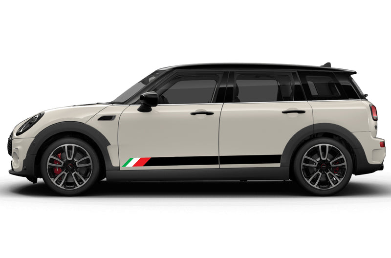 Italy style stripes side graphics decals for Mini Cooper Clubman