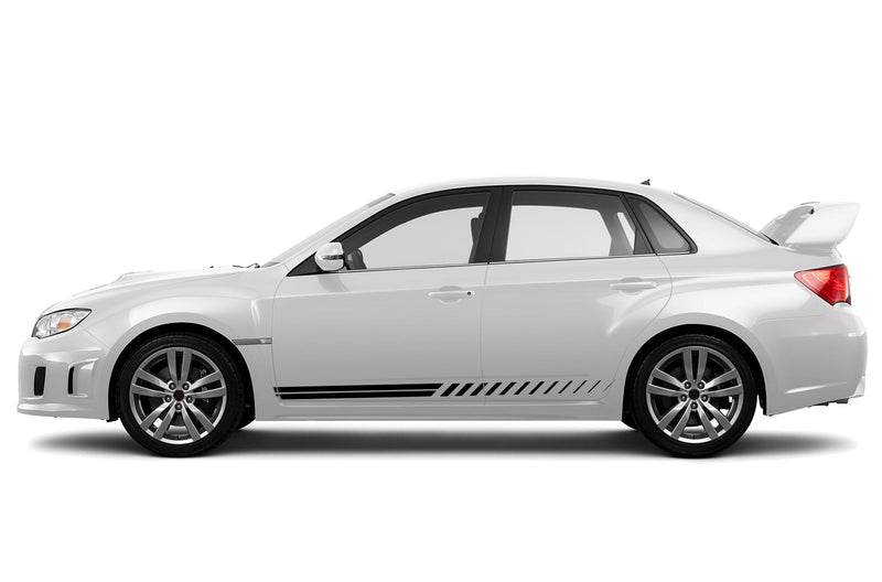 Lower rush stripes side graphics decals for Subaru Impreza 2012-2016