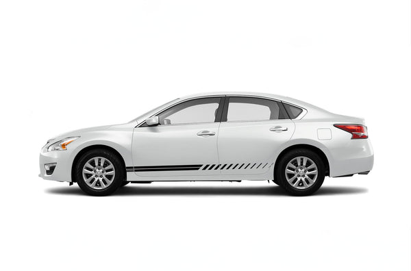 Lower side rush stripes graphics decals for Nissan Altima 2013-2018